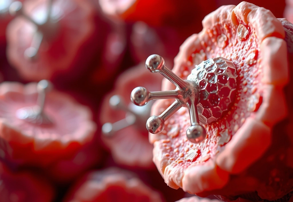 Imagine reprezentând zinc și celule sănătoase